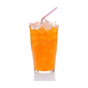 Orange soft drink made with Grappy concentrate mix