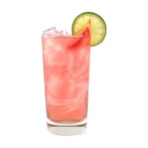Peach soft drink made with Grappy concentrate mix