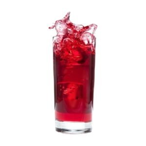 Pomegranate soft drink made with Grappy concentrate mix