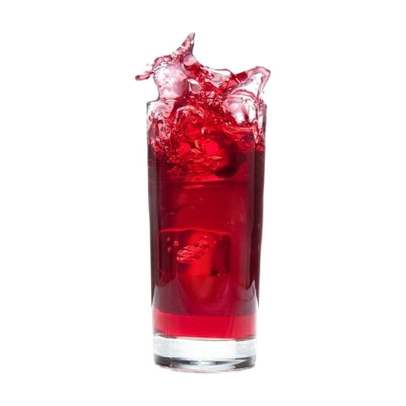Pomegranate soft drink made with Grappy concentrate mix